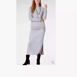 J. Jill Wearever Collection mixed media sweater dress